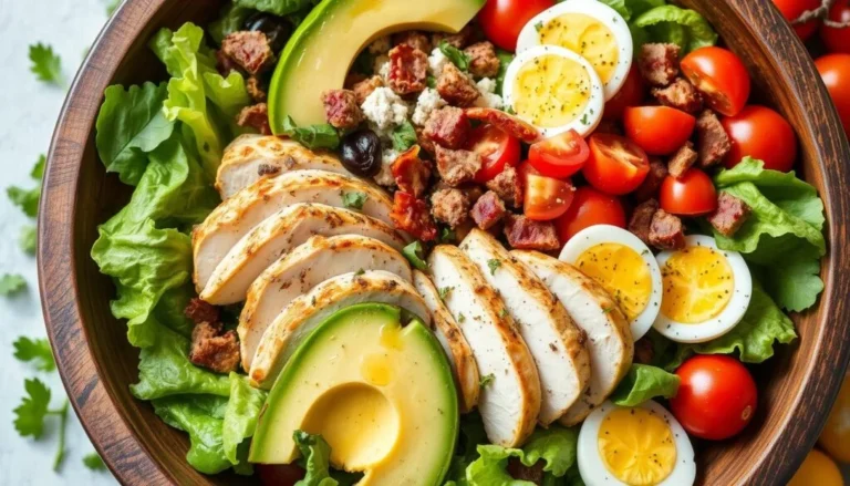 Ensalada Cobb de pollo a la parrilla paleo